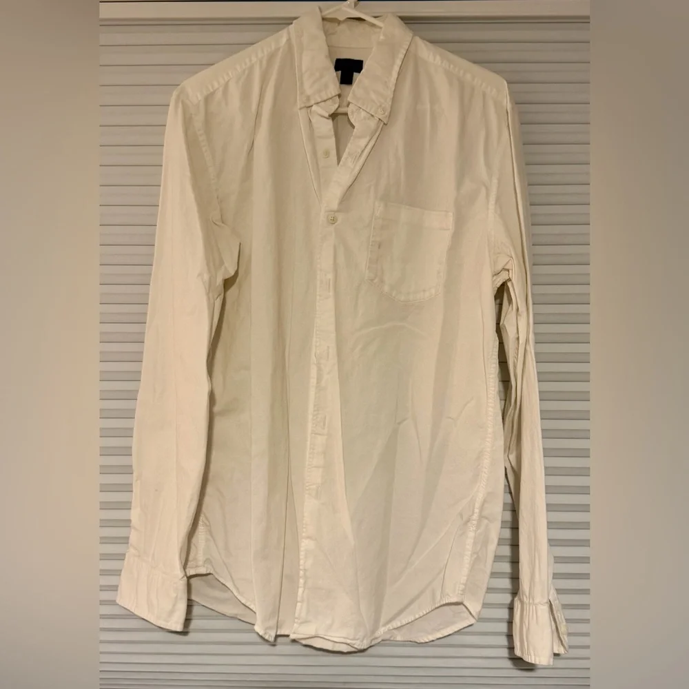 J. Crew Cream Casual Button Down Shirt